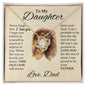 Gift for Daughter "Never Forget that I Love You" Love Knot Necklace from Dad
