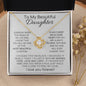 Gift for Daughter "Most Beautiful Chapter" Love Knot Necklace