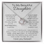 Gift for Daughter "Most Beautiful Chapter" Love Knot Necklace