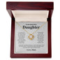 Gift for Daughter "Keep Me In Your Heart" Love Knot Necklace from Mom