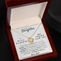 Gift for Daughter "I Will Always Be There For You" Love Knot Necklace From Dad