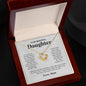 Gift for Daughter "Keep Me In Your Heart" Love Knot Necklace from Mom