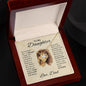 Gift for Daughter "Never Forget that I Love You" Love Knot Necklace from Dad