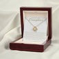 Gift for Daughter "Braver Than You Believe" Love Knot Necklace