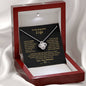 Gift for Wife "I Can't Live Without You" Love Knot Necklace